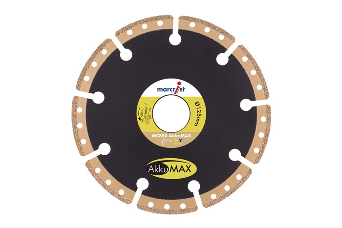MARCRIST Diamanttrennscheibe Ø 125 mm Bohrung 22,23 mm