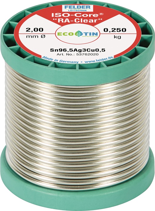 FELDER Lötdraht ISO-Core® RA-Clear 2mm 250g Sn99,3CuNiGe FELDER