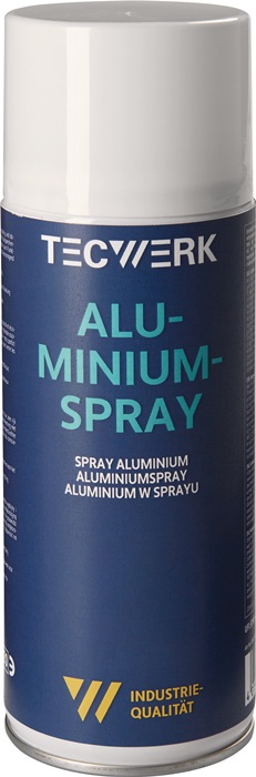 TECWERK Aluminiumspray b.+300GradC (kurzzeitig) mattsilber 400ml Spraydose TECWERK - Vorteilspack