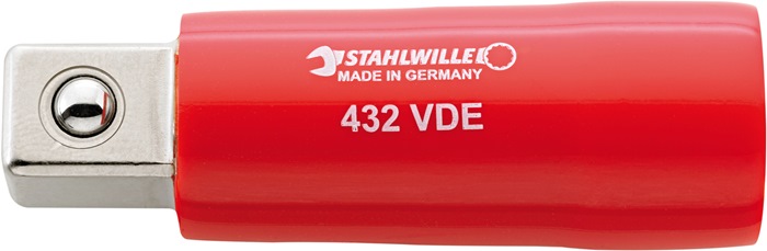 STAHLWILLE Übergangsteil 432 VDE Antriebs-4-KT.3/8 Zoll Abtriebs-4-KT.1/2 Zoll L.68mm