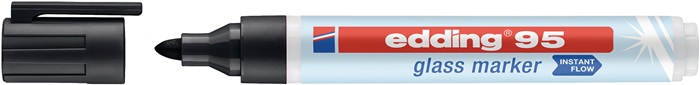 EDDING Glasmarker schwarz - Vorteilspack