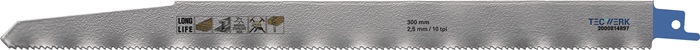 TECWERK Säbelsägeblatt L.300mm B.22mm TPI 10 2,5mm 3 St./Karte TW