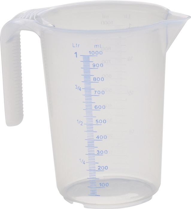 HÜNERSDORFF Messkanne 1000 ml Polypropylen transparent