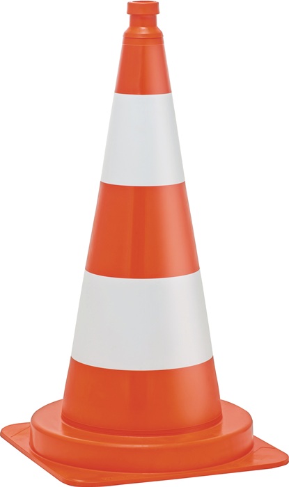 Leitkegel H.750mm tagesleuchtend G.3,4 kg,40x40cm