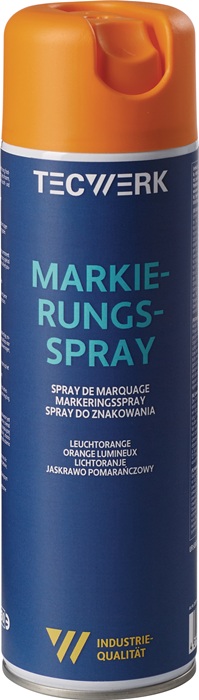 TECWERK Markierungsspray leuchtorange 500ml Spraydose TECWERK - Vorteilspack