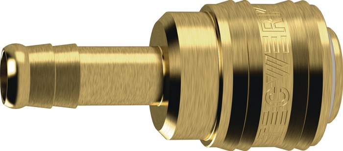 TECWERK Schnellverschlusskupplung DN 7,2, Tülle Messing blank - Vorteilspack
