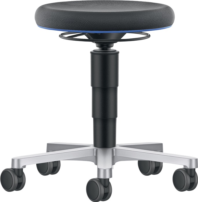 BIMOS Drehhocker Aluminium poliert