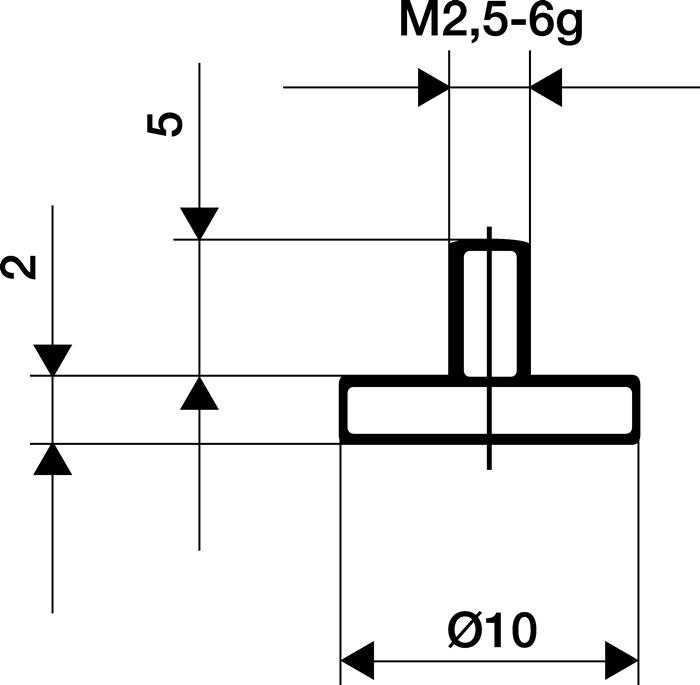 KÄFER Messeinsatz Ø 20 mm plan