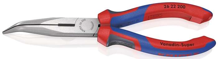 KNIPEX Flachrundzange Länge 200 mm poliert