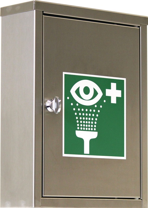B-SAFETY Augenspülschrank leer Edelstahl V4A