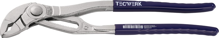 TECWERK Wasserpumpenzange PRESSplus L.180mm Spann-W.36mm pol.Ku.-Überzug TECWERK