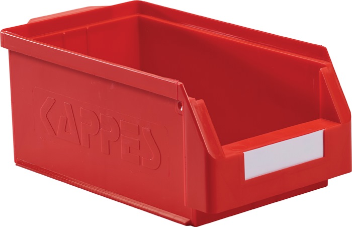 RASTERPLAN Sichtlagerkasten L350xB200xH150mm PE rot RASTERPLAN