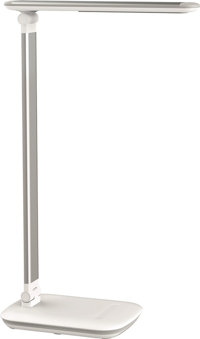 MAUL Schreibtischleuchte Alu./Ku.weiß H.425mm m.Standfuß LED MAUL