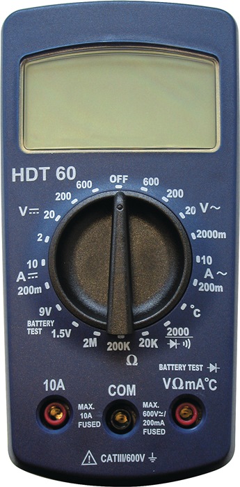 HDT Multimeter 2-600 V AC/DC