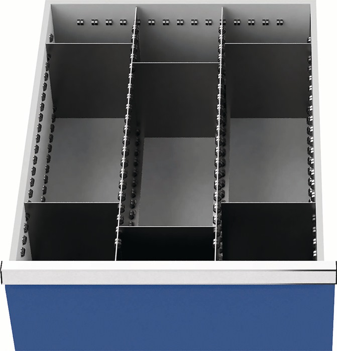 Schubladenunterteilungsmaterial Fronthöhe 200 mm