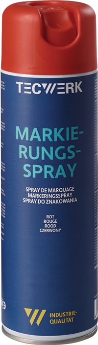 TECWERK Markierungsspray rot 500ml Spraydose TECWERK - Vorteilspack