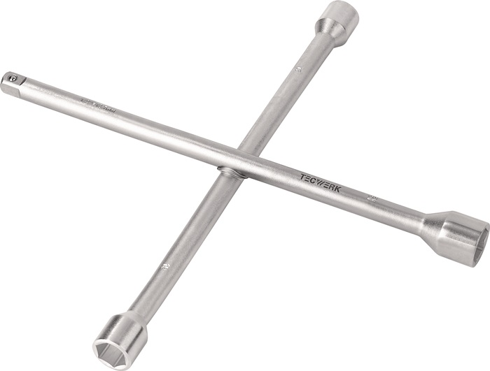 TECWERK Kreuzschlüssel 17 x 19 x 22 x 12,5(1/2″ 4-kant)