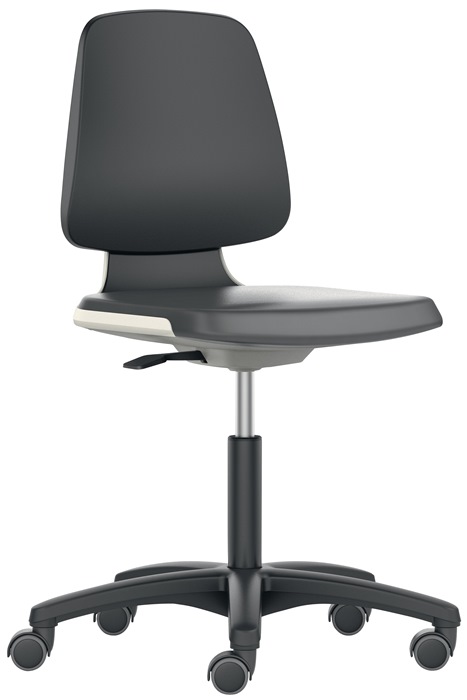 BIMOS Arbeitsdrehstuhl Labsit Rl.Sitzschale blau Supertec-Gewebe schwarz