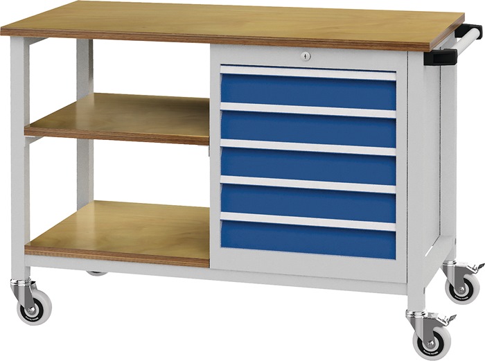 Werkbank B1200xT540xH880mm Buche Multiplex