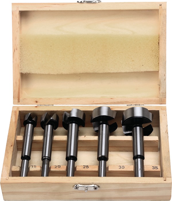 FISCH-TOOLS Forstnerbohrersatz 973 C 5-tlg.D.15,20,25,30,35mm FISCH-TOOLS