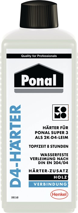 PONAL Härter D4 für Ponal Wasserfest (Super 3) PNI3N - Vorteilspack