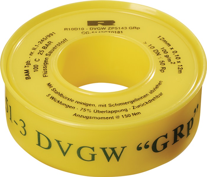 ULITH PTFE Dichtband L12 m B12 mm D0,1 mm