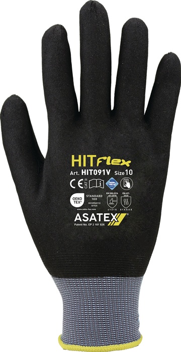 ASATEX Handschuhe Größe 10 schwarz/grau - Vorteilspack
