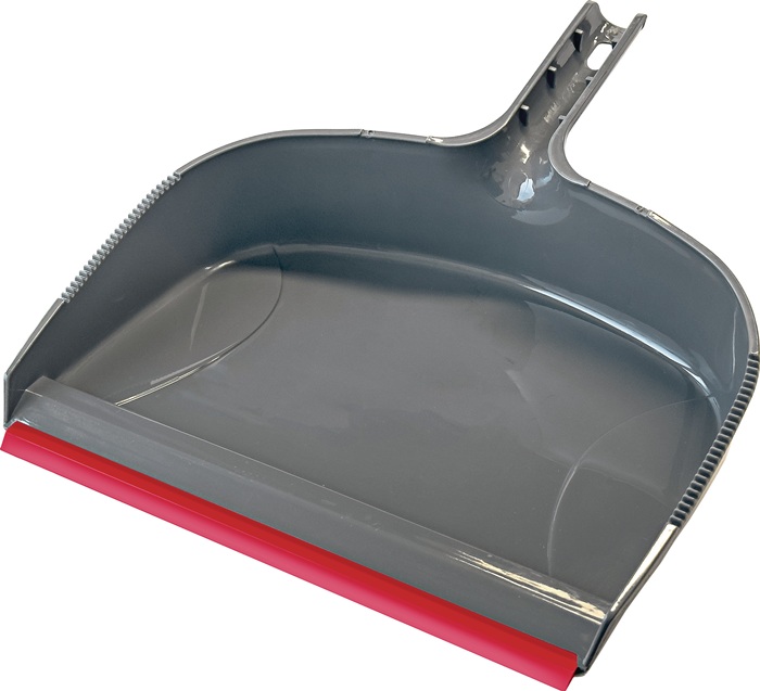 PEGGY PERFECT Kehrschaufel mit Lippe Kunststoff grau