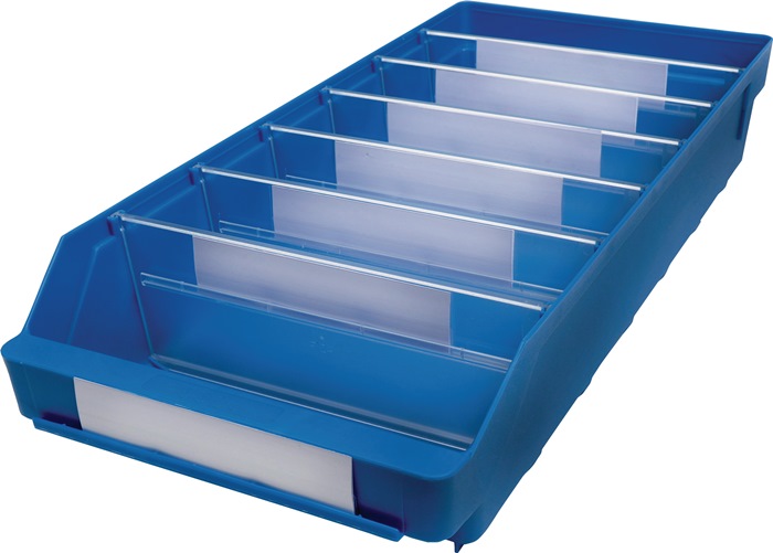 Regalkasten L500xB240xH95mm blau PP - Vorteilspack