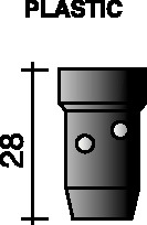 TRAFIMET Gasverteiler schwarz 28 mm - Vorteilspack