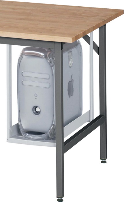 RAU PC-Halter H500xB150-230mm lichtgrau, RAL 7035