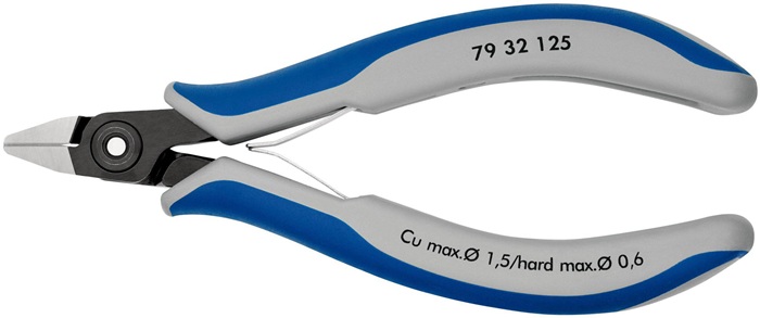 KNIPEX Präzisions-Elektronik-Seitenschn.L.125mm Form 3 Facette ja,sehr kl.pol.KNIPEX