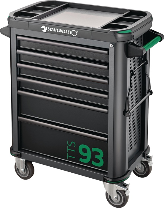STAHLWILLE Werkstattwa. 93/157QR B877xT481xH1000mm 500kg 6 Schubl.157tlg.Stahlbl.STAHLWILLE