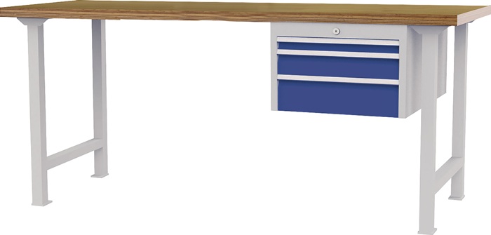 Werkbank B2000xT750xH790-1140mm Buche-Multiplex