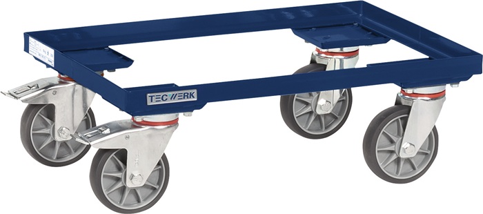 TECWERK Kistenroller Tragfähigkeit 250 kg TPE-Bereifung