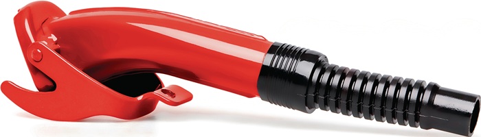 VALPRO Ausgießstutzen f.Benzin/Diesel o.Fehlbetankungssperre L.280mm B.68mm rot