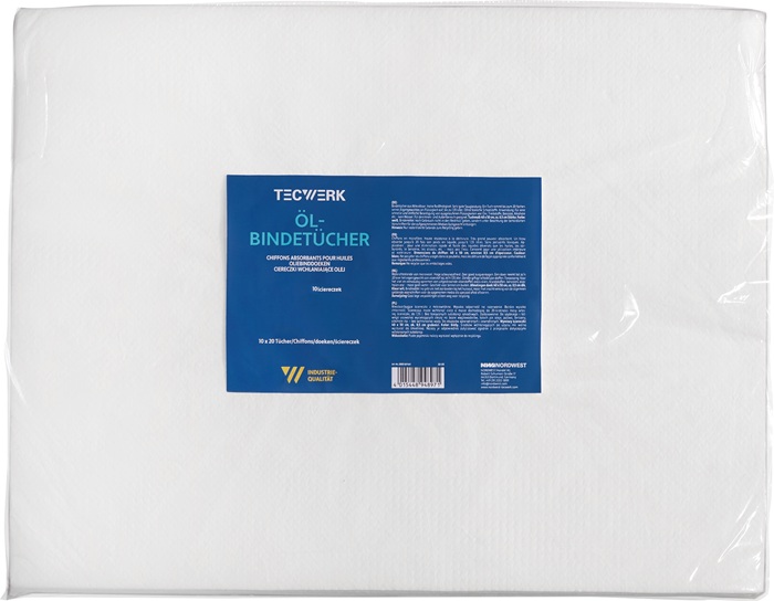 TECWERK Ölbindetücher L.40cm B.50cm S.0,5cm 10x20 Tü.Krt.TECWERK