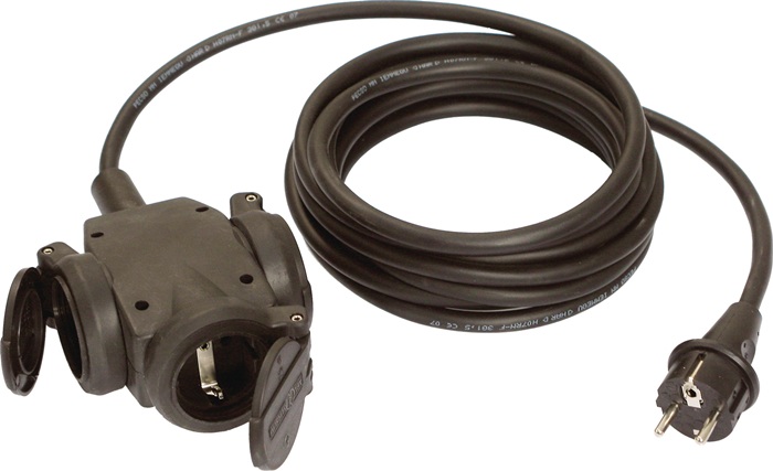 WEINGÄRTNER Schutzkontaktverlängerung 16 A 230 V 3x1,5mm² 3m H07RN-F