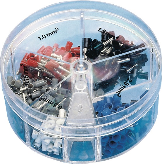 JÄGER DIREKT Aderendhülsenbox 400 teilig 0,50 - 2,50 mm²