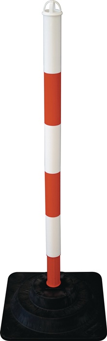 Sperrpfosten PE/PVC rot/weiß Ø 40 mm