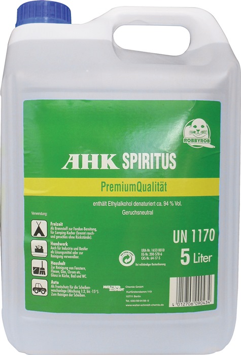 ROBBYROB Brennspiritus 5 l - Vorteilspack