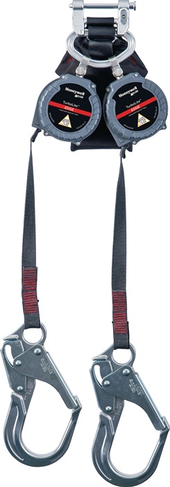HONEYWELL Höhensicherungsgerät TurboLite Edge Twin Öffnungs-W.55mm Gurtband 2,75m