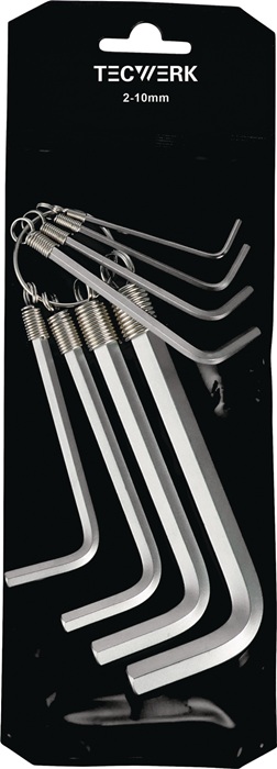 TECWERK Winkelschraubendrehersatz 8-tlg.Ku.-Tasche SW 2-10mm TW