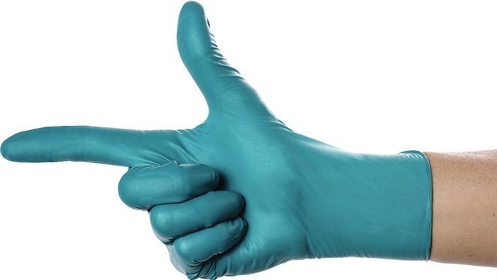 AMPRI Einweghandschuhe Größe L grün