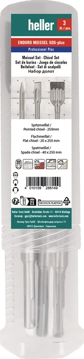 HELLER Bohrhammermeißel-Satz SDS-plus 3