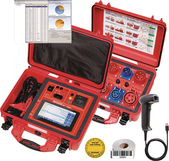 BENNING Gerätetester-Set ST 760+ Set: MA4, Software, Zubehör