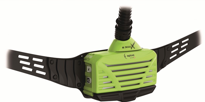 OPTREL Gebläseatemschutzgerät schwarz/grün