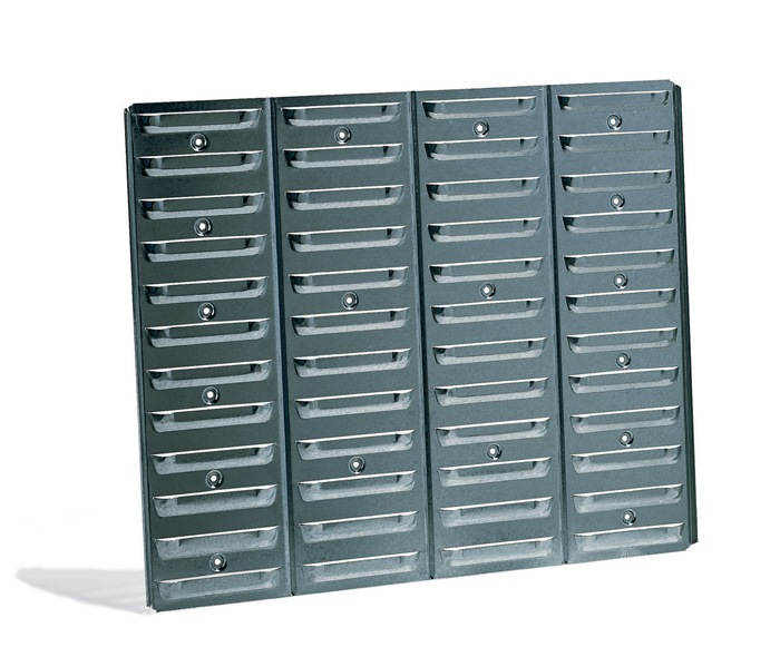 RAACO Sichtboxen-Paneel m.48 Schlitzen f.Art.Nr.795659-795661ff. - Vorteilspack