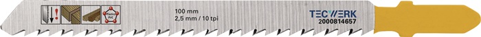 TECWERK Stichsägeblatt Gesamtlänge 100 mm