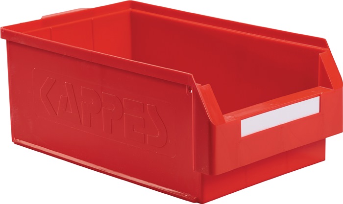 RASTERPLAN Sichtlagerkasten L500xB300xH200mm PE rot RASTERPLAN
